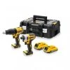 Pack outils sans fil DeWalt DCK2060D2T Perceuse visseuse à percussion (DDF778) & Visseuse à chocs à batteries (DCF787) 18V Li-Ion (2x batterie 2.0Ah) dans TSTAK -DeWALT Soldes 2022 07bf5e7638d18545d06c951d7e064653