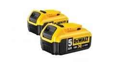 Batterie DeWalt DCB184-2 - Lot de batteries (2xDCB184) 18V Li-Ion - 5.0Ah - 2 pièces