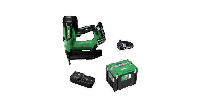 Cloueuse sans fil HiKOKI NT1850DBSLWXZ Batterie Li-Ion 18 V mini-fixateur (2x 3.0Ah) en HSC - 15 - 50mm - sans balais 3 Cloueuse sans fil HiKOKI NT1850DBSLWXZ Batterie Li-Ion 18 V mini-fixateur (2x 3.0Ah) en HSC - 15 - 50mm - sans balais