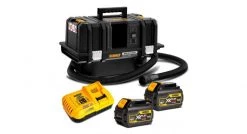 Aspirateur sans fil DeWALT DCV586MT2 - Set aspirateur eau et poussière à batterie Li-Ion 54V (2x 6Ah) - 2000W - Classe M - 11L - sans balais - DCV586MT2-QW