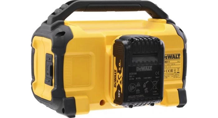 Radio de chantier sans fil DeWALT DCR011 - Enceinte Li-Ion 10,8V-18V-54V XR - Bluetooth - DCR011-XJ 6 Radio de chantier sans fil DeWALT DCR011 - Enceinte Li-Ion 10,8V-18V-54V XR - Bluetooth - DCR011-XJ – Image 4