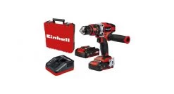Perceuse à percussion sans fil Einhell TE-CD 18/48 Li-i - Set perceuse visseuse à percussion Li-Ion 18V (2x batterie 2,0Ah) dans mallette - 48Nm - 4513935
