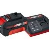 Kit de démarrage sans fil Einhell 4512042 18 V Power-X-Change Li-Ion batterie de démarrage (1x 4.0Ah) + chargeur