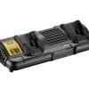 Chargeur de batterie DeWalt DCB132 Chargeur double à batteries 10,8V - 18V Li-Ion - DCB132-QW