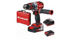Perceuse à percussion sans fil Einhell TE-CD 18-2 Li-i KIT - Set de Perceuse-Visseuse sans fil 18V Li-Ion (Batteries 2x 2.0Ah) - Moteur Brushless - 4513861
