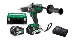 Perceuse visseuse sans fil HiKOKI DS36DAWRZ - Set perceuse visseuse Li-Ion 18/36 V (2x batterie 2.5 Ah) dans HSC - moteur brushless - 138 Nm