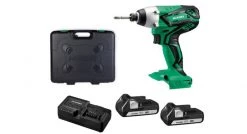 Visseuse à choc sans fil HiKOKI WH18DJL WCZ - Set visseuse à choc Li-Ion 18V (2x batterie 1,5Ah) dans coffret - 145Nm