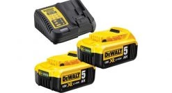Kit de démarrage sans fil DeWalt DCB115P2 Kit Chargeur + batteries 18V (2x 5.0Ah) - DCB184 - DCB115 - DCB115P2-QW