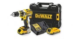 Perceuse à percussion sans fil DeWalt DCD795D2 - Perceuse visseuse à percussion Li-Ion 18V XR (2 x batterie 2.0Ah) dans mallette TSTAK - Moteur brushless