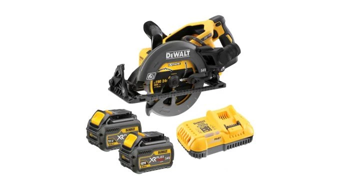 Scie circulaire sans fil DeWalt DCS577T2 Scie circulaire à batteries 54V XR FlexVolt Li-Ion (2x batterie 6.0Ah) - 190mm - moteur sans charbon - DCS577T2-QW 3 Scie circulaire sans fil DeWalt DCS577T2 Scie circulaire à batteries 54V XR FlexVolt Li-Ion (2x batterie 6.0Ah) - 190mm - moteur sans charbon - DCS577T2-QW