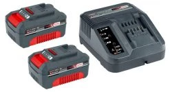 Batterie Einhell 4512098 - Starter kit 18V Power X-Change 18 V 2x 3,0 Ah avec chargeur