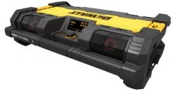 DeWALT Soldes 2022 12 Radio de chantier sans fil DeWalt DWST1-75659 - Radio de chantier Li-Ion 10.8-18V DAB+ avec fonction de charge - secteur & batterie - Chargeur XR - Bluetooth - DWST1-75659-QW