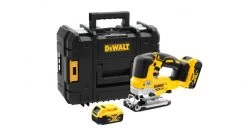 Scie sauteuse sans fil DeWALT DCS334P2 Scie sauteuse à batteries 18V Li-Ion (2x batterie 5.0Ah) dans coffret - Poignée en D - variable