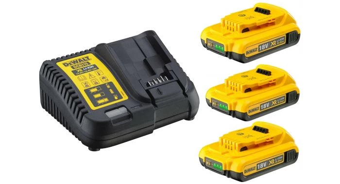Kit de démarrage sans fil DeWalt DCB115D3 Set de démarrage 18V Li-Ion (3x batterie 2.0Ah) + chargeur - DCB115D3-QW 3 Kit de démarrage sans fil DeWalt DCB115D3 Set de démarrage 18V Li-Ion (3x batterie 2.0Ah) + chargeur - DCB115D3-QW